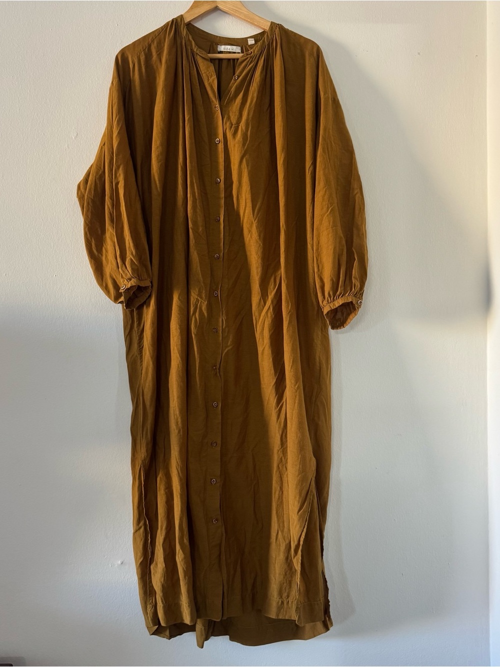 Doen M Oversized Maxi Dress Flowy Whimsy fairy Cottagecore forest long sleeve